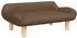vidaXL Kindersofa Stoff Braun 70x40x24cm