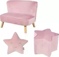 roba Kindersitzgruppe "Lil Sofa" Set, 3 Stk. tlg. bestehend aus Kindersofa,