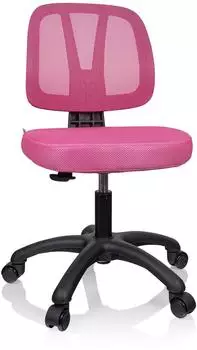 HJH Office KID YU 200 Kinderdrehstuhl Netzstoff Pink (736421)