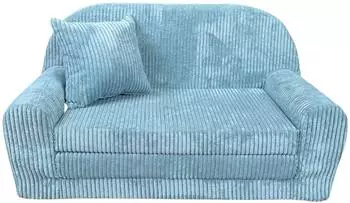 FORTISLINE Rosalia Kindersofa ausklappbar Cord, Liegefl&auml;che 104cm