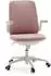 HJH Office Swivelo Kinder-Drehstuhl Stoff, klappbare Armlehnen, rosa