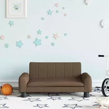 vidaXL Kindersofa Stoff braun 70x45x30cm