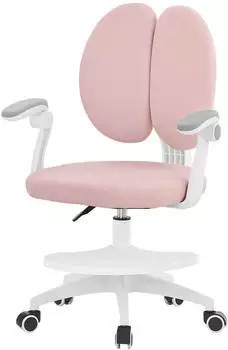 ML-Design Kinder-Schreibtischstuhl ergonomisch, höhenverstellbar 95-107cm, rosa