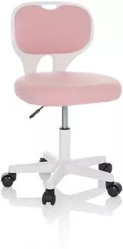 HJH Office KIDDY Top W Kinderdrehstuhl, Stoff, rosa (736425)