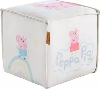 Roba Kinderhocker Würfelform Peppa Pig, beige