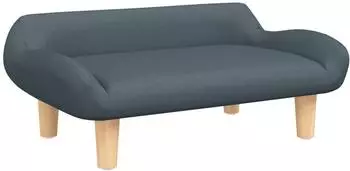 vidaXL Kindersofa Stoff, dunkelgrau, 70x40x24cm