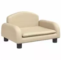 vidaXL Kindersofa Creme 50x40x30 cm Stoff