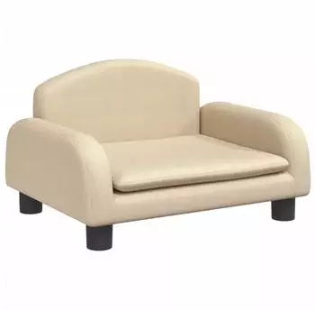 vidaXL Kindersofa Stoff creme 50x40x30cm