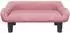vidaXL Kindersofa Samt rosa 70x40x24cm (3196352)