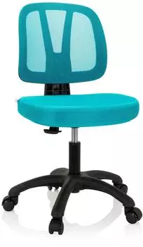 HJH Office KID YU 200 Kinder-Drehstuhl Netzstoff, türkis (736423)