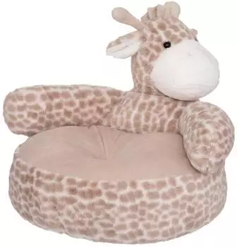 Atmosphera Kinder-Sessel Giraffe Plüsch, beige/weiß (ATM23-188246B)