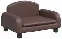 vidaXL Kindersofa Braun 50x40x30 cm Kunstleder