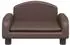 vidaXL Kindersofa braun 50x40x30cm Kunstleder (3196376)