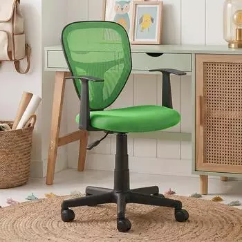 Idimex Studio Kinder-Schreibtischstuhl ergonomisch, höhenverstellbar, dunkelgrün (93991)