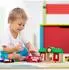 Relaxdays Kindersitzbank mit Spielzeugtruhe, bunt, Holzwerkstoff (10037508)