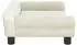 vidaXL Kindersofa Samt, creme, 70x45x26cm (3196406)