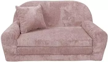 FORTISLINE Rosalia Kindersofa ausklappbar, Cord, mehrfarbig