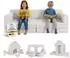 Juskys Kayo Kindersofa Cord, 12-teilig, beige