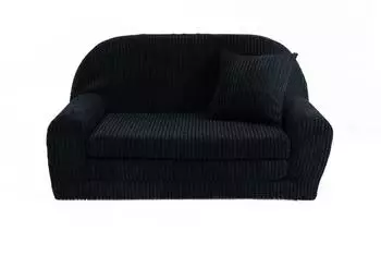 FORTISLINE Rosalia Kindersofa ausklappbar, Cord, 78x45x40cm (Liegefl&auml;che 104cm)