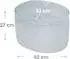 Roba Lil Sofa Kinderhocker oval, Samtstoff, hellblau (Lil Sofa)