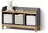 Livinity Mailo Kindersitzbank XL grau/Eiche Artisan, 3 Schubladen (59769)