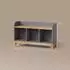 Livinity Mailo Kindersitzbank XL grau/Eiche Artisan, 3 Schubladen (59769)