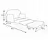FORTISLINE Sofa David ausklappbares Kindersofa Teddy-Stoff, beige