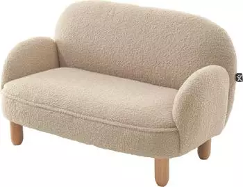 Vipack Rocky Kindersessel 1,5-Sitzer Boucl&eacute;, beige (18107701-0)