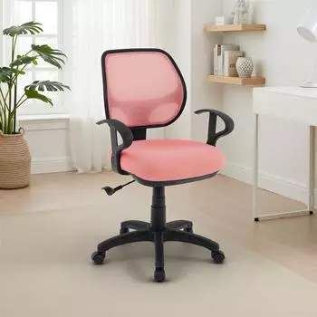 Idimex COOL-1 Kinder-Schreibtischstuhl h&ouml;henverstellbar, Mesh, rosa (97007)