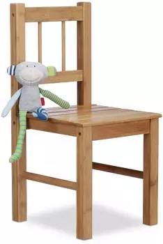 Relaxdays Deko-Stuhl Bambus, natur-braun, 27x57x29cm (10020262)