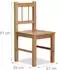 Relaxdays Deko-Stuhl Bambus, natur-braun, 27x57x29cm (10020262)