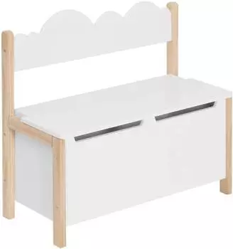 Woltu Kindersitzbank mit Stauraum, Spielzeugkiste (KR012ws)