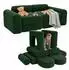 Relaxdays Kinder-Spielsofa modular 10-tlg. Cord, grün