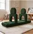 Relaxdays Kinder-Spielsofa modular 10-tlg. Cord, grün