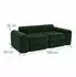 Relaxdays Kinder-Spielsofa modular 10-tlg. Cord, grün