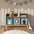 VitaliSpa Malia Kindersitzbank grau/Artisan-Eiche, 107,2x63,8cm (58347)