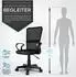 Tresko RS-074 Bürostuhl schwarz, mit Armlehnen, höhenverstellbar (RS-074)