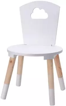 Home & styling collection Kinderstuhl Wolke Holz, wei&szlig;, 32x32x50cm