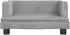 vidaXL Kindersofa hellgrau 60x40x30cm Samt