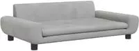 vidaXL Kindersofa Hellgrau 100x54x33 cm Samt