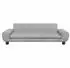 vidaXL Kindersofa hellgrau 100x54x33cm Samt (3196380)