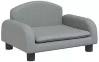vidaXL Kindersofa Hellgrau 50x40x30 cm Stoff