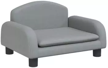 vidaXL Kindersofa hellgrau 50x40x30cm, Stoff