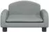 vidaXL Kindersofa hellgrau 50x40x30cm, Stoff