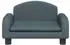 vidaXL Kindersofa dunkelgrau 50x40x30cm, Stoff