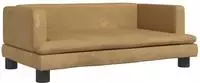 vidaXL Kindersofa Braun 80x45x30 cm Samt