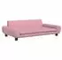 vidaXL Kinder-Schlafsofa rosa, Samt, 100x54x33cm (3196382)