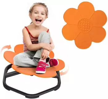 AIYAPLAY Sensorischer Kinder-Drehstuhl 360&deg; Balance, orange (Kunststoff)