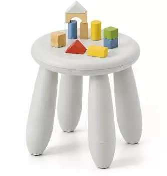 Relaxdays Kinderhocker, Kunststoff, 26cm Sitzh&ouml;he