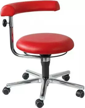 Eduplay Erzieher-Stuhl mit Rollen, rot, h&ouml;henverstellbar 41-54cm (110436)
